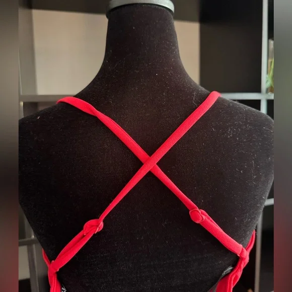 Speechless Red Prom / PageantGown with Halter Neckline and Silver Embellishments - Picture 2 of 10